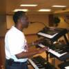 Lipsey warming up the keys during rehearsal